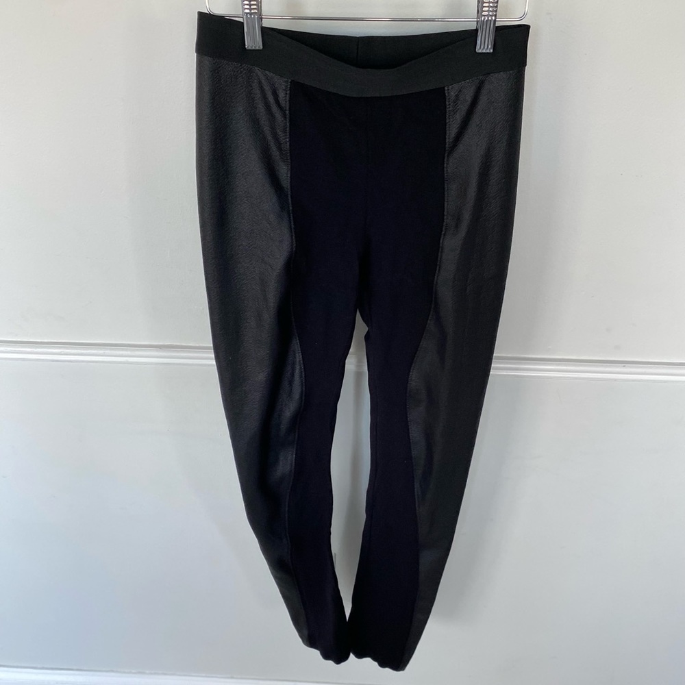 BCBGMAXAZRIA faux leather leggings